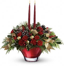 Teleflora&#039;s Holiday Flair Centerpiece